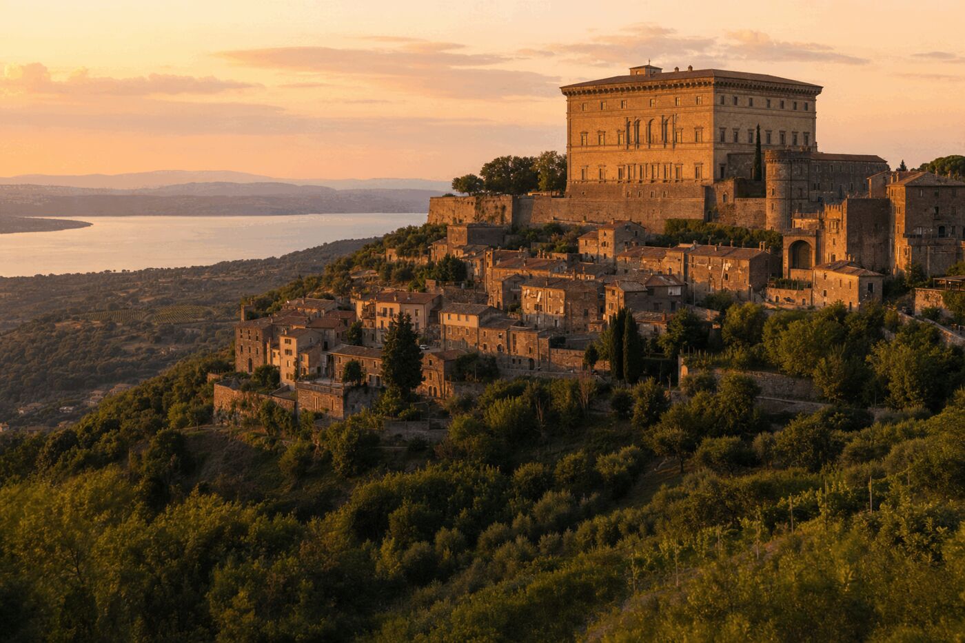 Gradoli e il Palazzo Farnese sul Lago di Bolsena